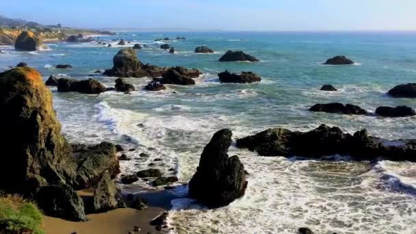 Ειρηνικός Ωκεανός Στο Πάρκο Σονόμα Καλιφόρνια Ούσα Είναι Ιδιοκτησία Της — Αρχείο Βίντεο
