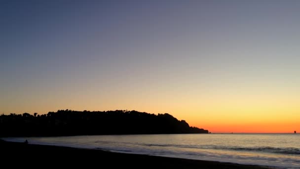 Golden Gate Bridge Visto Baker Beach Tramonto San Francisco California — Video Stock