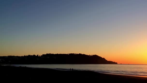 Golden Gate Híd Ahogy Baker Beach Től Látható Naplementekor San — Stock videók