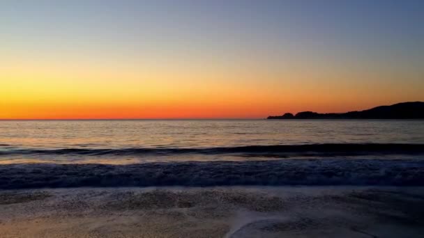 Zonsondergang Boven Stille Oceaan Gezien Vanaf Baker Beach San Francisco — Stockvideo