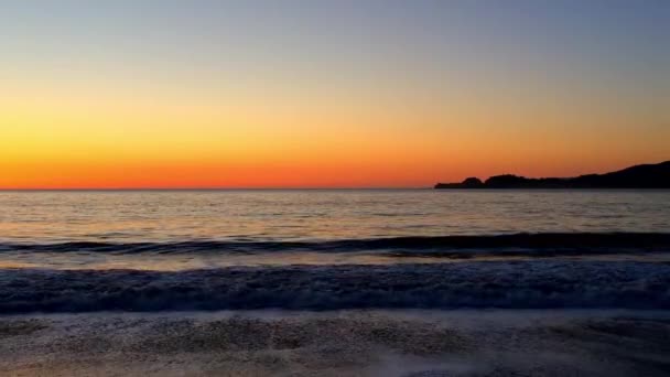 Sonnenuntergang Über Dem Pazifik Vom Bäckerstrand San Francisco Kalifornien Usa — Stockvideo