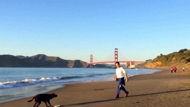 Golden Gate Köprüsü Baker Sahili, San Francisco, California, Usa, 2015