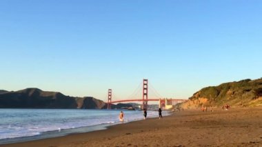 Golden Gate Köprüsü Baker Sahili, San Francisco, California, Usa, 2015