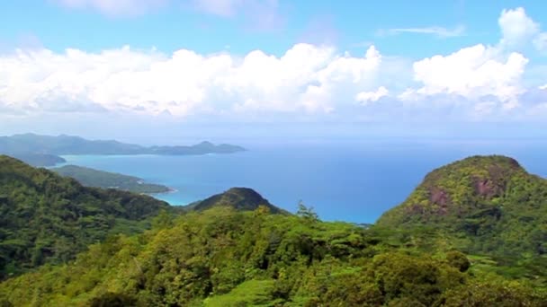 Schöne Tropische Paradies Insel Die Seychellen Der 115 Inseln Zählende — Stockvideo