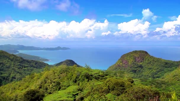 Чудовий Тропічний Рай Сейшельські Острови 115 Острівна Країна Столиця Якої — стокове відео