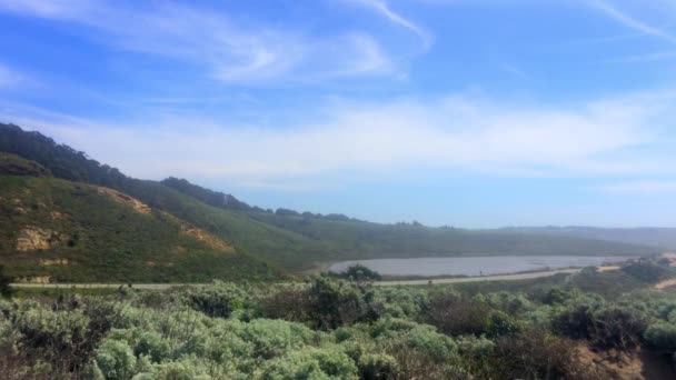 ハーフムーンベイ ベニスビーチ ピラーポイント カリフォルニアの美しいカリフォルニアの風景 アメリカ — ストック動画