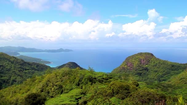 Pulau Indah Surga Tropis Seychelles Negara Dengan 115 Pulau Ini — Stok Video