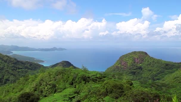 美しい熱帯の楽園の島 セーシェル 東アフリカ大陸から1500キロ東に位置する115島の国 — ストック動画