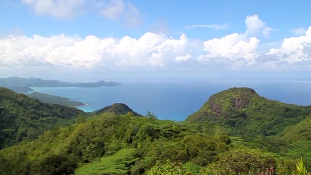Piękna Tropikalna Rajska Wyspa Seszele 115 Wyspowy Kraj Którego Stolicą — Wideo stockowe