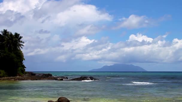 Oceano Índico Nas Ilhas Seychelles Leste África Oriental Continental — Vídeo de Stock