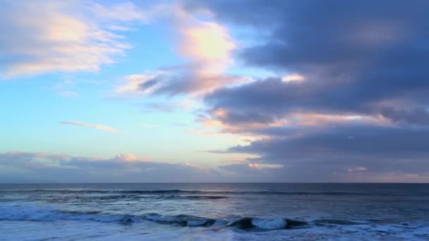 Natural Bridges State Beach Sunset Santa Cruz California Usa — стокове відео