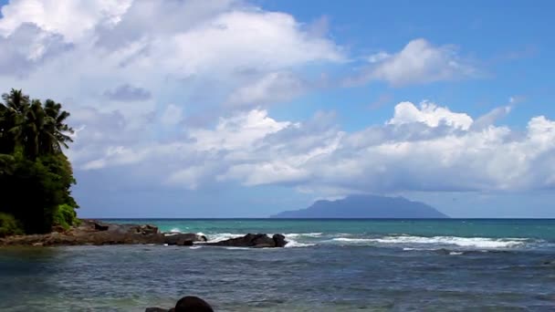 Индийский Океан Сейшельских Островах Востоку Материковой Части Восточной Африки — стоковое видео