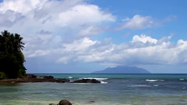 Индийский Океан Сейшельских Островах Востоку Материковой Части Восточной Африки — стоковое видео