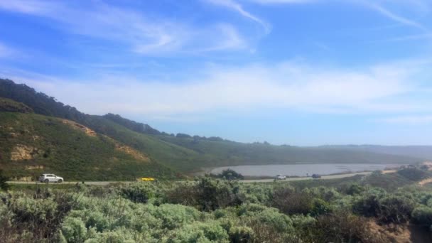 Bela Paisagem Californiana Half Moon Bay Venice Beach Pillar Point — Vídeo de Stock