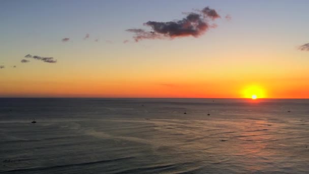 Pasifik Okyanusu Nun Hawaii Yakınlarındaki Muhteşem Manzarası — Stok video