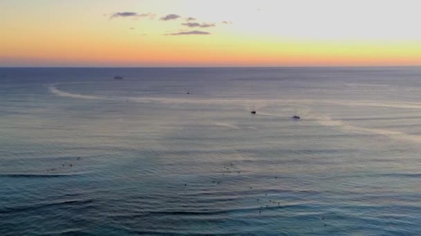 Superbe Vue Paysage Sur Les Vagues Océan Pacifique Près Hawaï — Video