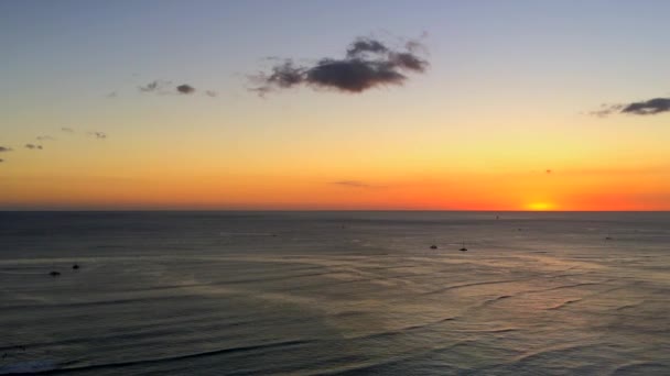 Прекрасний Краєвид Тихі Океанські Хвилі Біля Гавайї — стокове відео