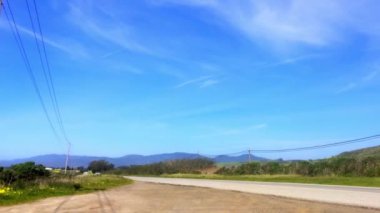 Kaliforniya, ABD 'deki Big Sur bölgesinde Birinci Otoyol