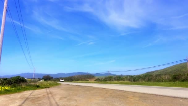 Autostrada Rejonie Big Sur Kalifornii Usa — Wideo stockowe