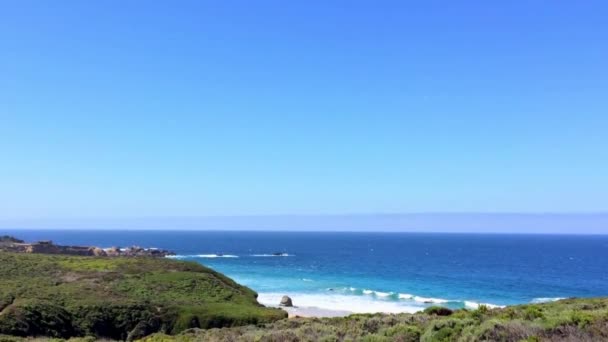 Oceano Pacífico Área Big Sur Calla Lilly Valley Califórnia Eua — Vídeo de Stock