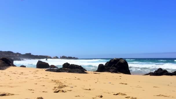 Pacific Ocean Garrapata State Park California Central Coast Usa 2018 — Stock video