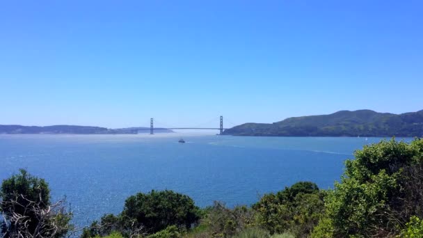 Most Golden Gate San Francisco Kalifornia Usa — Wideo stockowe