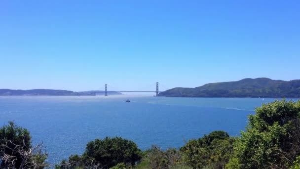 Golden Gate Bridge Angel Island San Francisco California Usa — Video Stock