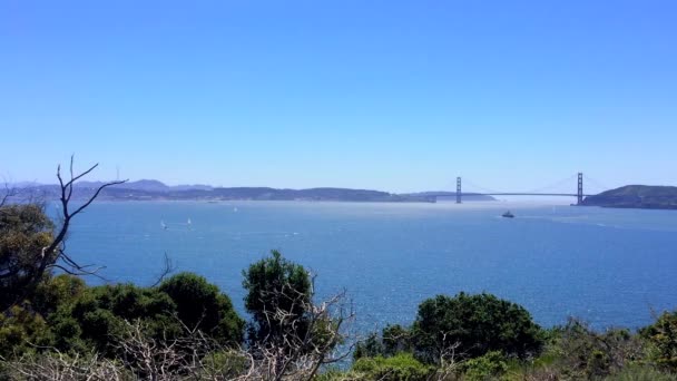 Most Golden Gate San Francisco Kalifornia Usa — Wideo stockowe