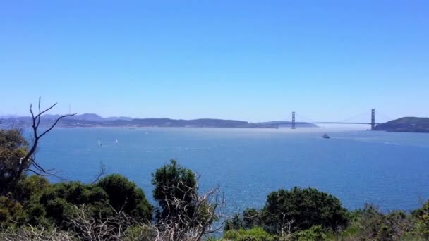 Most Golden Gate San Francisco Kalifornia Usa — Wideo stockowe