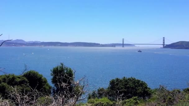 Most Golden Gate San Francisco Kalifornia Usa — Wideo stockowe