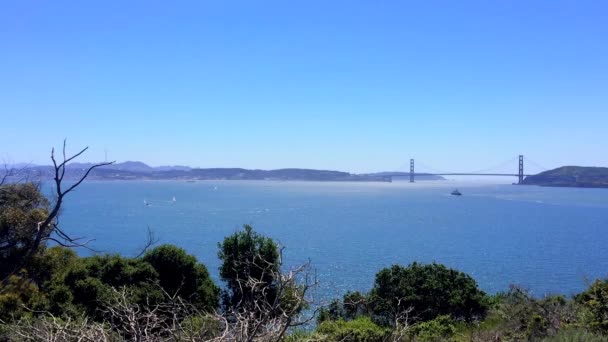 Golden Gate Bridge Angel Island San Francisco Californie États Unis — Video