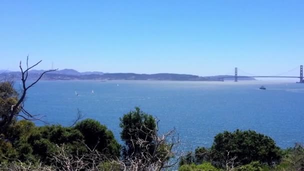 Golden Gate Bridge Angel Island San Francisco Califórnia Eua — Vídeo de Stock