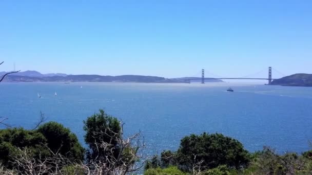 Golden Gate Bridge Angel Island San Francisco Califórnia Eua — Vídeo de Stock
