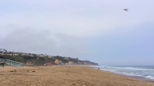 Zuma Beach Malibu Pôr Sol Califórnia Eua — Vídeo de Stock