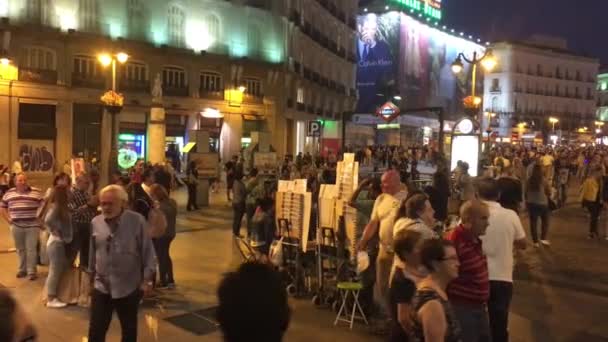 Madrid Spagna Ottobre 2016 Mariachi Band Piazza Puerta Del Sol — Video Stock