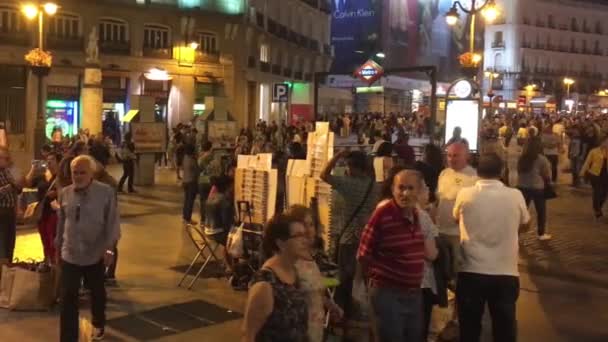 Madrid Spanyolország Október 2016 Mariachi Zenekar Puerta Del Sol Téren — Stock videók