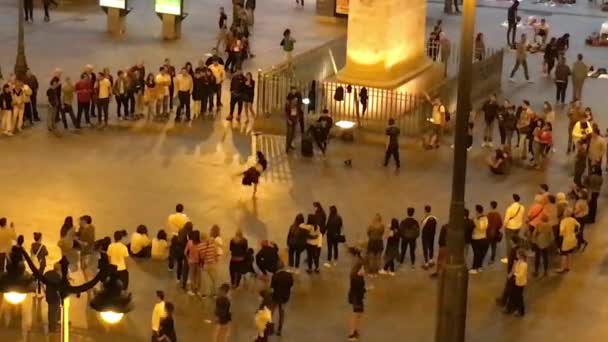 Madrid España Octubre 2016 Mariachi Band Plaza Puerta Del Sol — Vídeo de stock
