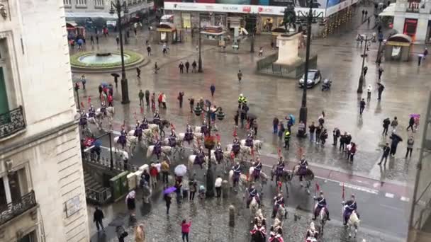 Madrid Spagna Ottobre 2016 Piazza Puerta Del Sol Ottobre 2016 — Video Stock