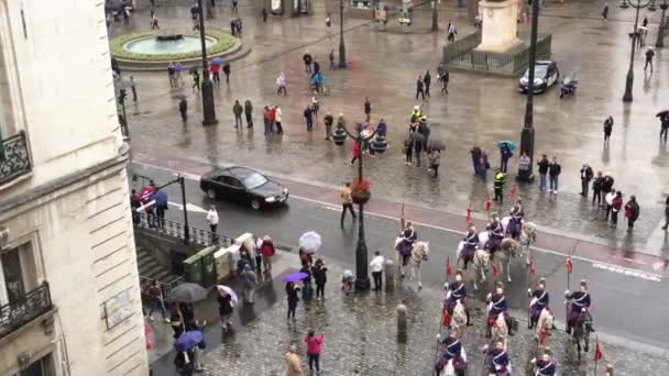 Madrid Spagna Ottobre 2016 Piazza Puerta Del Sol Ottobre 2016 — Video Stock