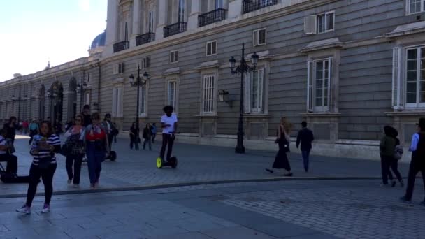 Madrid Espagne Octobre 2016 Les Gens Palais Royal Octobre 2016 — Video