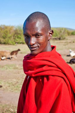 15 Ekim 2012 'de Kenya' daki Maasai Mara 'da kimliği belirsiz bir kadın. Masailer, Kenya ve kuzey Tanzanya 'da bulunan yarı göçebe bir etnik gruptur.