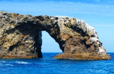 Anacapa Adası yakınlarındaki Rock, Channel Adaları Ulusal Parkı, Kaliforniya
