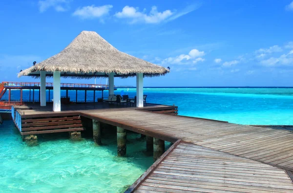 Hermosa Isla Del Paraíso Tropical Las Maldivas — Foto de Stock