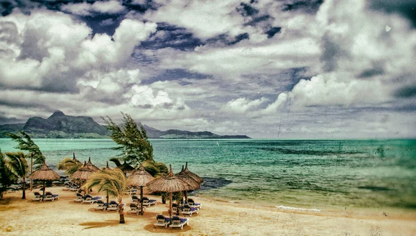 Linda Ilha Paradisíaca Tropical Maurício — Fotografia de Stock
