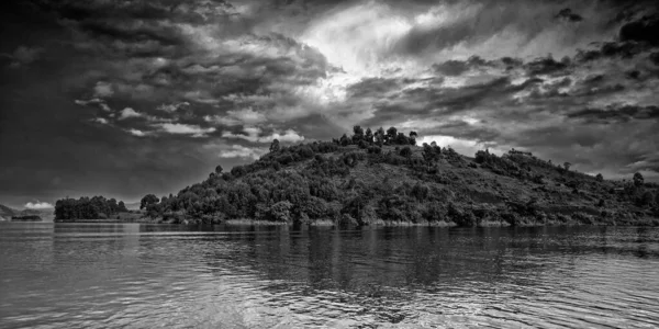 Lake Bunyonyi Uganda Afrika Der Grenze Zwischen Uganda Der Demokratischen — Stockfoto
