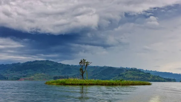 Lake Bunyonyi in Uganda, Africa, at the borders of Uganda, Congo Democratic Republic and Rwanda, not far from the Bwindi National Park, home of the last mountain gorillas