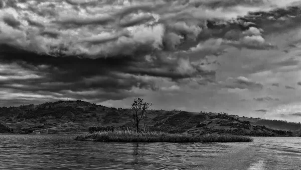 Lago Bunyonyi Uganda África Nas Fronteiras Uganda República Democrática Congo — Fotografia de Stock