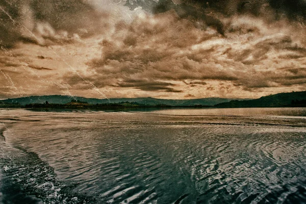 Lake Bunyonyi Oeganda Afrika Aan Grenzen Van Oeganda Congo Democratische — Stockfoto