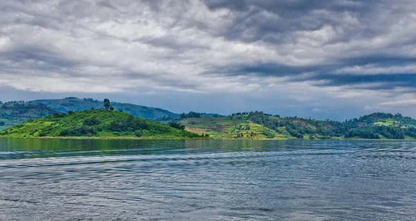 Lake Bunyonyi Uganda Africa Borders Uganda Congo Democratic Republic Rwanda — Stock Photo, Image