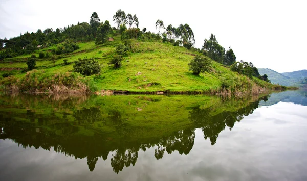 Lake Bunyonyi Uganda Africa Borders Uganda Congo Democratic Republic Rwanda — Stock Photo, Image